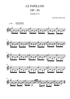 Бабочка, Op.50: Пьесы No.11-21 by Мауро Джулиани