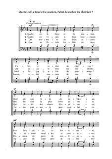 Quelle est la force et le soutien, l'abri, le rocher du chrétien: Quelle est la force et le soutien, l'abri, le rocher du chrétien by Samuel Hofer