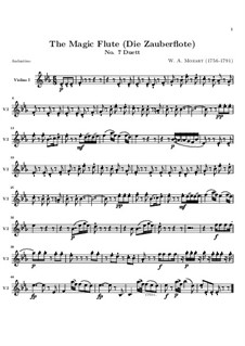 Bei Männern welche Liebe fühlen: Скрипка I by Вольфганг Амадей Моцарт