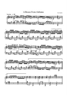 Ветерок из Алабамы: Для фортепиано (ноты высокого качества) by Скотт Джоплин