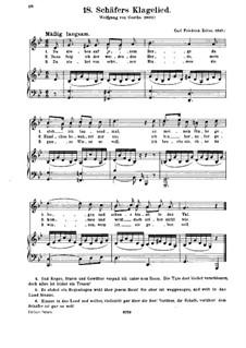 Schäfers Klagelied: Schäfers Klagelied by Карл Фридрих Цельтер