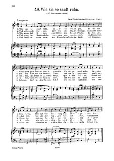 Wie sie so sanft ruhn: Wie sie so sanft ruhn by Фридрих Бурхард Бенекен