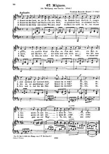 Миньон. Песня для голоса и фортепиано: Миньон. Песня для голоса и фортепиано by Фридрих Химмель