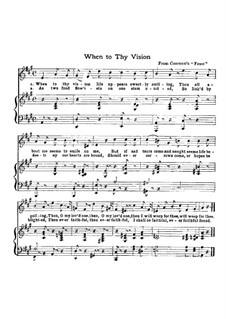 Si le bonheur (When to Thy Vision): For voice and piano by Шарль Гуно