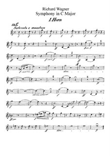 Симфония до мажор, WWV 29: Партии валторн by Рихард Вагнер