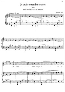 Je crois entendre encore: A Minor by Жорж Бизе