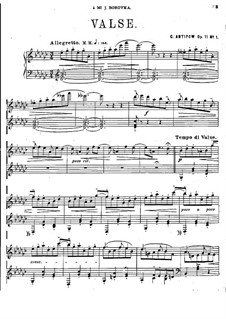 Две пьесы для фортепиано, Op.11: Две пьесы для фортепиано by Константин Антипов