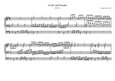 In dir ist Freude, BWV 615: Für Orgel by Иоганн Себастьян Бах