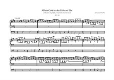 Chorale Preludes III (The Great Eighteen): Allein Gott in der Höh' sei Ehr', BWV 663 by Иоганн Себастьян Бах