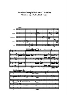 Квинтет для духовых инструментов фа мажор, Op.100 No.1: Часть I by Антон Рейха