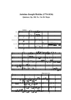 Квинтет для духовых инструментов ми-бемоль мажор, Op.100 No.3: Часть I by Антон Рейха