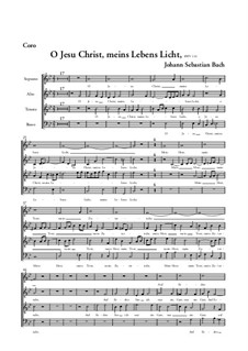 O Jesu Christ, meins Lebens Licht, BWV 118: Партия хора by Иоганн Себастьян Бах