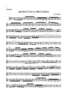 Воскликни Богу, вся земля. Кантата, BWV 51: Партия трубы by Иоганн Себастьян Бах