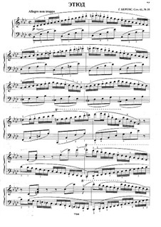 сибелиус этюд ноты