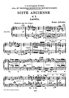 Ancient Suite No.1: Гавот by Исаак Альбенис