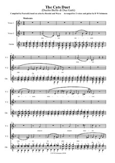 The Cats Duet (Duetto Buffo di due gatti): Arranged with guitar accompaniment by Джоаккино Россини, Кристофер Эрнст Фридрих Вейсе