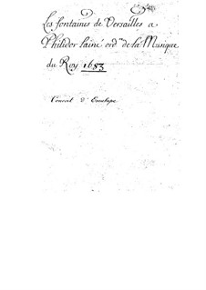 Версальские фонтаны, S.133: Версальские фонтаны by Мишель Ришар де Лаланд