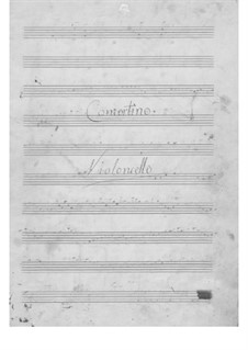 Концертино для виолончели и фортепиано: Партия виолончели by Доменико Лабоччетто