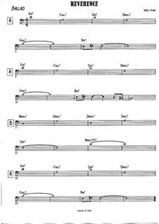 Reverence: Bass clef version by Jared Plane