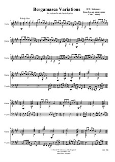 Bergamasca Variations: Для виолончели и гитары by folklore, Дэвид Соломонс