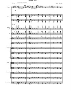 Incognito for String Orchestra, Piano and Percussion: Incognito for String Orchestra, Piano and Percussion by Neria Cepaite