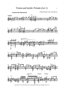 Фрагменты: Three Preludes, for Guitar by Рихард Вагнер