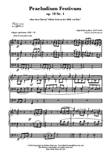 Allein Gott in der Höh' sei Ehr' & Grande Marche, Op.78 No.1: Allein Gott in der Höh' sei Ehr' & Grande Marche by Зигфрид Карг-Элерт, Samuel Brenton Whithney