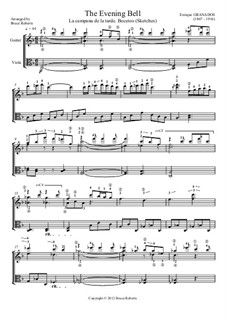 The Evening Bell: For viola and guitar by Энрике Гранадос