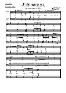 Шесть песен, Op.48 : Nr.1 Frühlingsahnung, Op.320 by Феликс Мендельсон-Бартольди