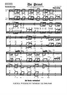 Шесть песен, Op.48 : Nr.2 Die Primel, Op.366 by Феликс Мендельсон-Бартольди