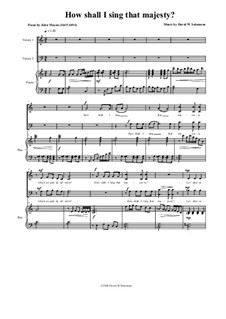 How shall I sing that Majesty: Для хора и фортепиано by Дэвид Соломонс