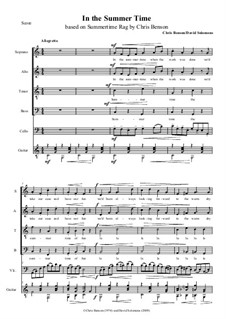 In the summertime: For choir, guitar and cello by Дэвид Соломонс, Chris Benson