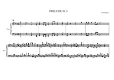 Prelude No.3 for piano, MVWV 83: Prelude No.3 for piano by Maurice Verheul