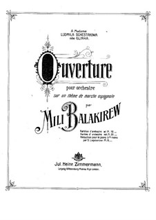 Увертюра на тему испанского марша, Op.6: Увертюра на тему испанского марша by Милий Балакирев