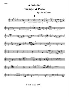 Duet for Trumpet and Piano: Сольная партия by Seth Evans