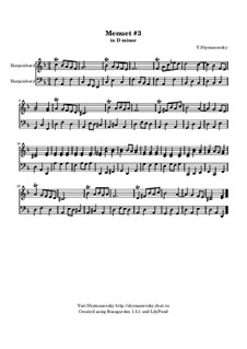 Short Minuet in D Minor: Short Minuet in D Minor by Yuri Shymanovsky