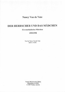 Der Herrscher und das Mädchen: Partitur by Nancy Van de Vate
