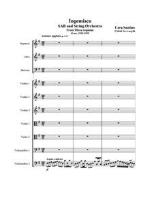 Missa requiem, CS044: No.04 sequenze 06 Ingemisco by Santino Cara