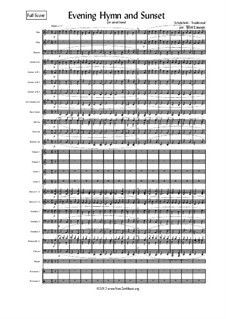 Evening Hymn and Sunset: For wind band by Клемент Коттерил, Unknown (works before 1850)