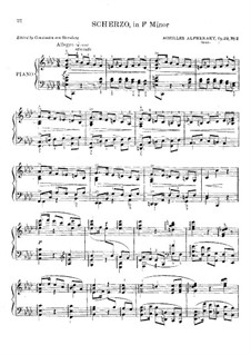 Trois Morceaux, Op.29: No.2 Скерцо фа минор by Ахиллес Алфераки