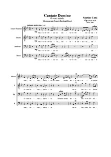 Cantate Domino. MTBB a cappella, CS125 No.3: Cantate Domino. MTBB a cappella by Santino Cara