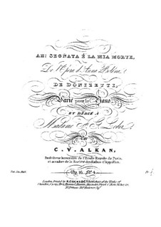 Вариации, Op.16: No.4 Variations sur 'Ah ! segnata é la mia morte' by Шарль Валантен Алькан