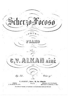 Scherzo-focoso, Op.34: Scherzo-focoso by Шарль Валантен Алькан