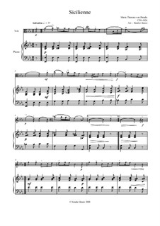 Сицилиана ми-бемоль мажор: Сицилиана ми-бемоль мажор by Maria Theresia von Paradis