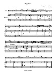 Bagatelle: Bagatelle by Вольфганг Амадей Моцарт