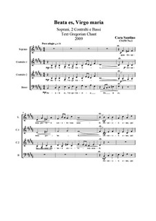 Beata es, Virgo Maria. SAAB a cappella, CS150 No.1: Beata es, Virgo Maria. SAAB a cappella by Santino Cara