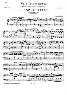 Четыре экспромта для фортепиано, D.935 Op.142: Сборник by Франц Шуберт