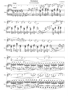 Romance for violin and piano: Romance for violin and piano by Екатерина Анисимова