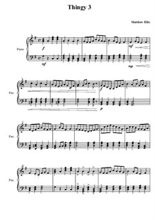 Thingy No.3: Партия фортепиано by Matthew Ellis