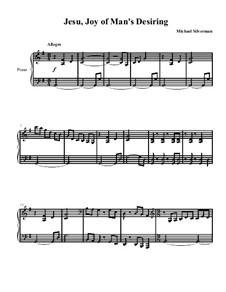Jesu, Joy of Man's Desiring, for Piano: Для одного исполнителя by Иоганн Себастьян Бах